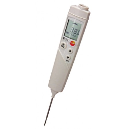Testo 红外温度计, 826-826- T4系列, 测量范围-50°C至 300°C, ±1.5 °C精确度, 带数据存储