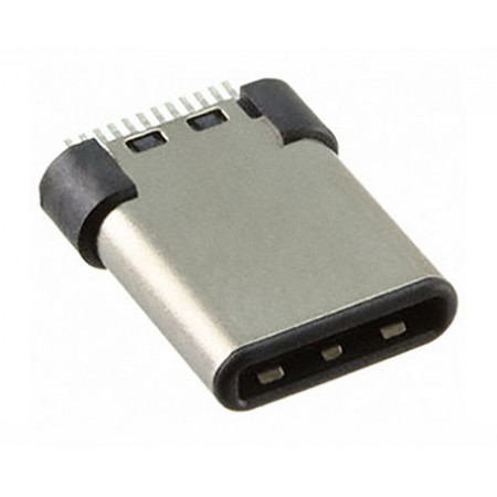 Amphenol C 型 USB 连接器 公插 (USB 3.0), 通孔