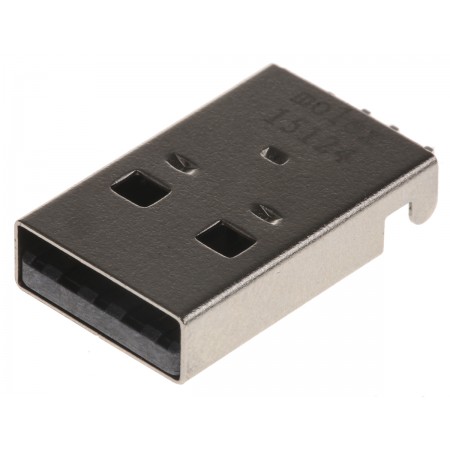 Molex 莫仕 USB 连接器, 贴装, 公插, 1 端口, 直角, 1.5A额定电流