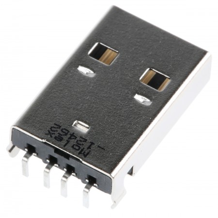 Molex 莫仕 USB 连接器, 通孔, 公插, USB2.0, 1 端口, 直角, 1.5A额定电流