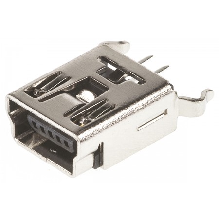 Wurth Elektronik USB 连接器, WR-COM 系列, 通孔, 母座, 直向, 1.8A额定电流
