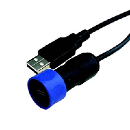 Bulgin USB 连接器, Buccaneer 系列, 电缆安装, 公插至公插, USB2.0, 直向, 1.0A额定电流