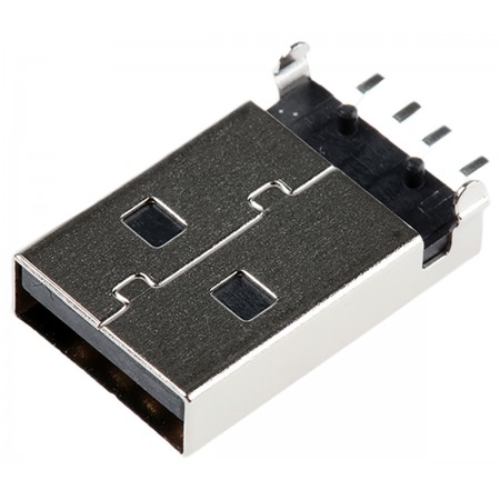Molex 莫仕 USB 连接器, 贴装, 公插, 1 端口, 直角, 500.0mA额定电流