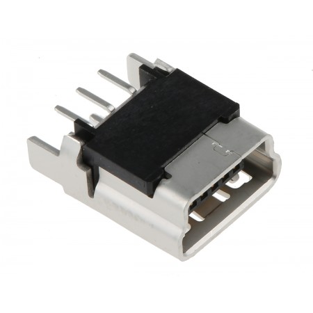 Molex 莫仕 USB 连接器, 通孔, 母座, USB2.0, 直向, 1.0A额定电流