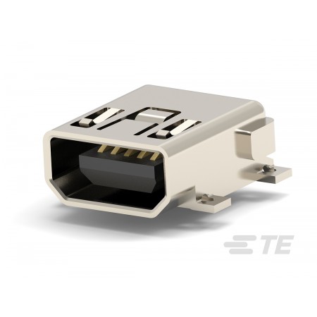 TE Connectivity USB 连接器, 贴装, 母座, USB2.0, 直角, 1.0A额定电流