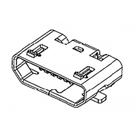 Molex 莫仕 USB 连接器, 贴装, 母座, 直角, 1.0A额定电流