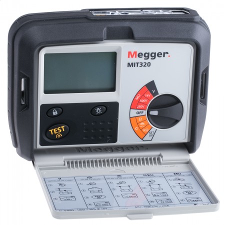Megger 绝缘导通测试仪 数字兆欧表, MIT320系列, 最大测量999MΩ, 测试电压250V至1000V 直流, 测试电流1mA