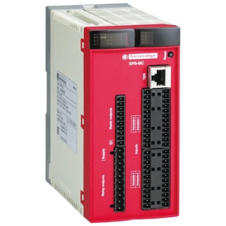 施耐德电气 安全控制器, XPS MC系列, 24 V 直流, 10安全输出, 32安全输入,IP20