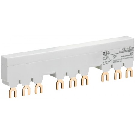PS1-3-1-100 3-phase busbar for 3 MS116 /