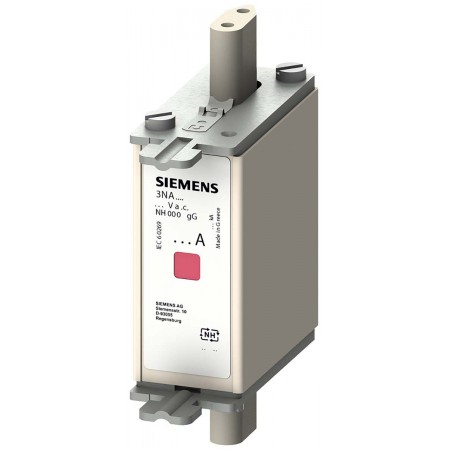 Siemens 刀型触头熔断器, 16A电流, 500V 交流, 77.8mm总长