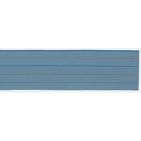 TE Connectivity 1.27mm间距14路扁平蓝色排线, 28 AWG, 30m长, 无屏蔽