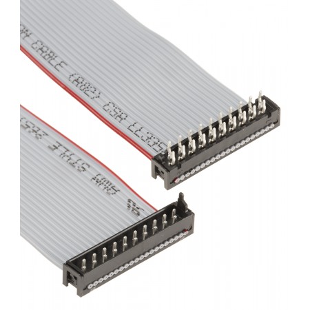 TE Connectivity 1.27mm间距20路扁平灰排线, Micro-MaTch系列, 150.5mm长