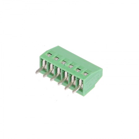 Phoenix Contact PCB端子台 MPT 0.5/ 6-2.54系列, 6路, 2.54mm节距, 通孔安装, 螺钉拧紧端接, 绿色