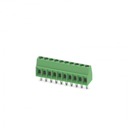 Phoenix Contact PCB端子台 MPT系列, 10路, 2.54mm节距, 印刷电路板安装, 螺钉拧紧端接