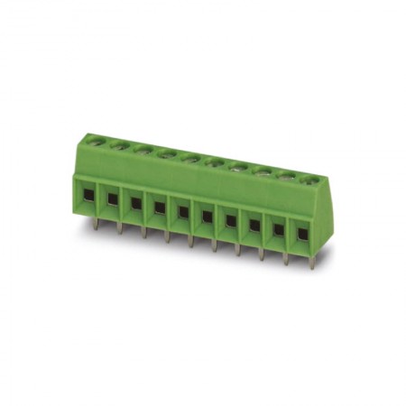 Phoenix Contact PCB端子台 MKDS 1/6-3.5系列, 6路, 3.5mm节距, 通孔, 螺钉拧紧端接, 绿色
