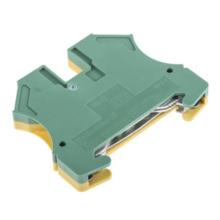 Weidmüller 单层接地端子排, WPE系列, 800 V, 绿色/黄色, 螺钉拧紧端接, 0.5 → 10mm²CSA