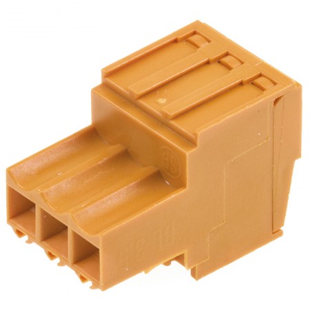 Weidmuller 3.5mm间距3p插拔式接线端子 插头, BL系列, 320 V, 螺钉拧紧, 橙色
