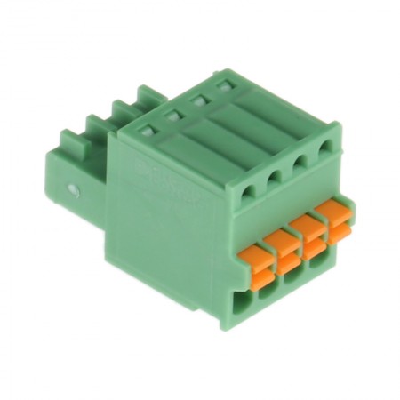 Phoenix Contact 2.5mm间距4p插拔式接线端子 插头, FK-MC 0.5/4-ST-2.5系列, 320 V, 弹簧式接线端子, 绿色