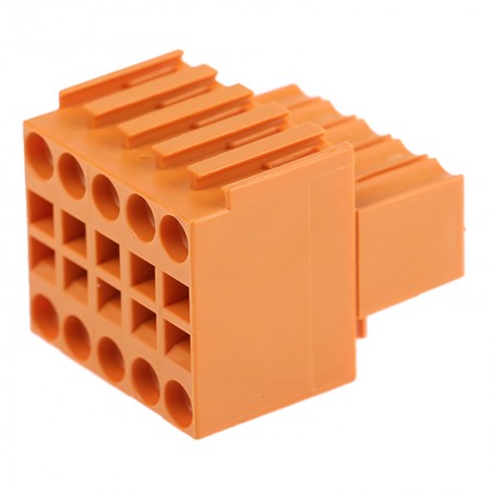 Weidmuller 3.5mm间距10p插拔式接线端子 插头, B2L 3.50系列, 200 V, 螺钉拧紧, 橙色