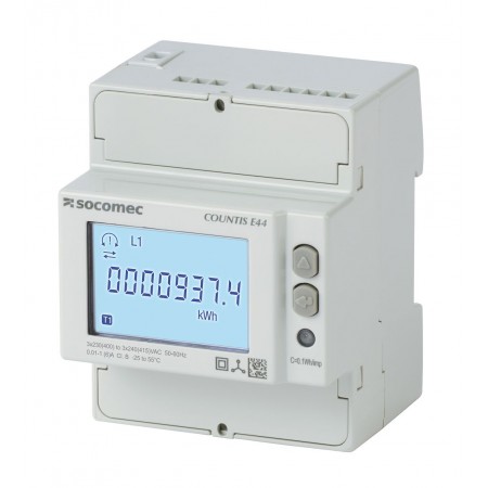 Socomec 三相电能表, 8位数字, 90mmx72mm切面, 48503067