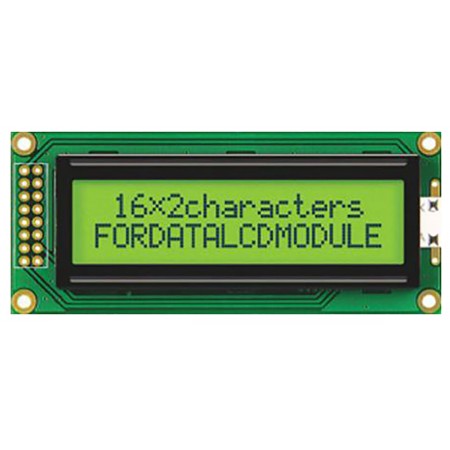 Fordata LCD 数字显示器, FC系列, 字母数字显示, 2行16个字符, 可视区域66 x 16mm