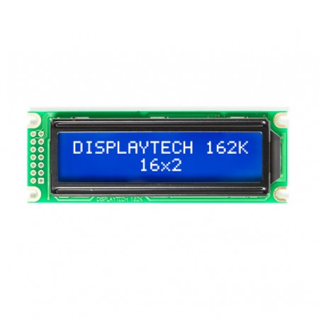 Displaytech 段码液晶屏, 162K系列, 字母数字显示, 2行16个字符