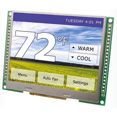 Displaytech 3.5in LED液晶屏, 320 x 240pixels, 8 数据总线接口