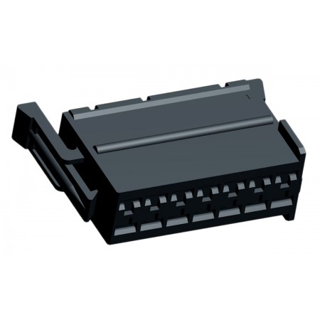 TE Connectivity 14芯汽车连接器母座, 2排, 插入式安装, 黑色, 929504-5