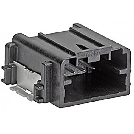 Molex 4芯汽车连接器公插, 5A, 表面贴装安装, 黑色, 34912-6040