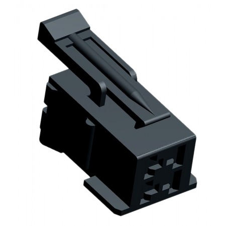 TE Connectivity 4芯汽车连接器母座, 2排, 插入式安装, 黑色, 929504-1