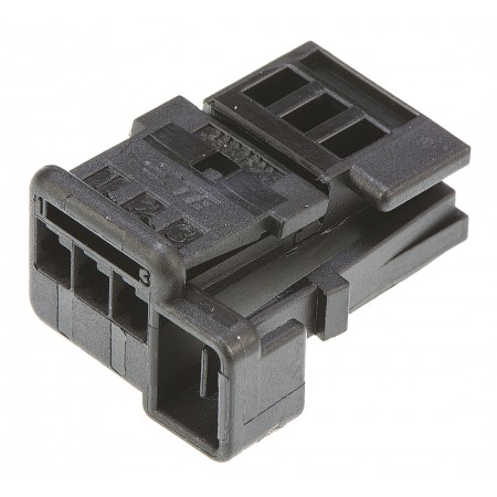 TE Connectivity 3芯汽车连接器母座, 电缆安装, 黑色, 953697-1
