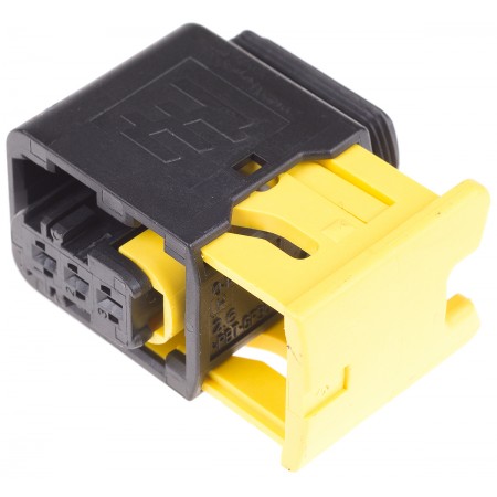 TE Connectivity 3芯汽车连接器母座, 电缆安装, 黑色, 1-1418448-1