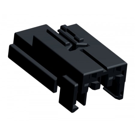 TE Connectivity 4芯汽车连接器母座, 2排, 插入式安装, 黑色, 968182-1