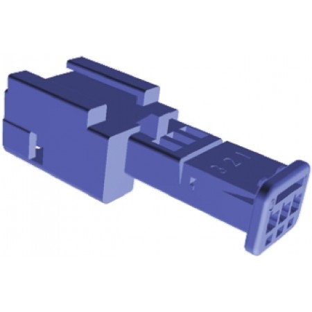 TE Connectivity 3芯汽车连接器公插, 电缆安装, 蓝色, 953698-3