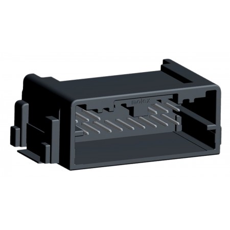 Molex 16芯汽车连接器公插, 2排, 4A, 表面贴装安装, 黑色, 34897-8160