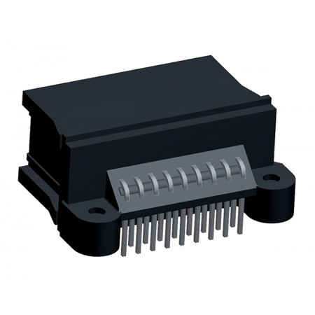 TE Connectivity 18芯汽车连接器公插, 2排, 通孔安装, 黑色, 1-963539-1
